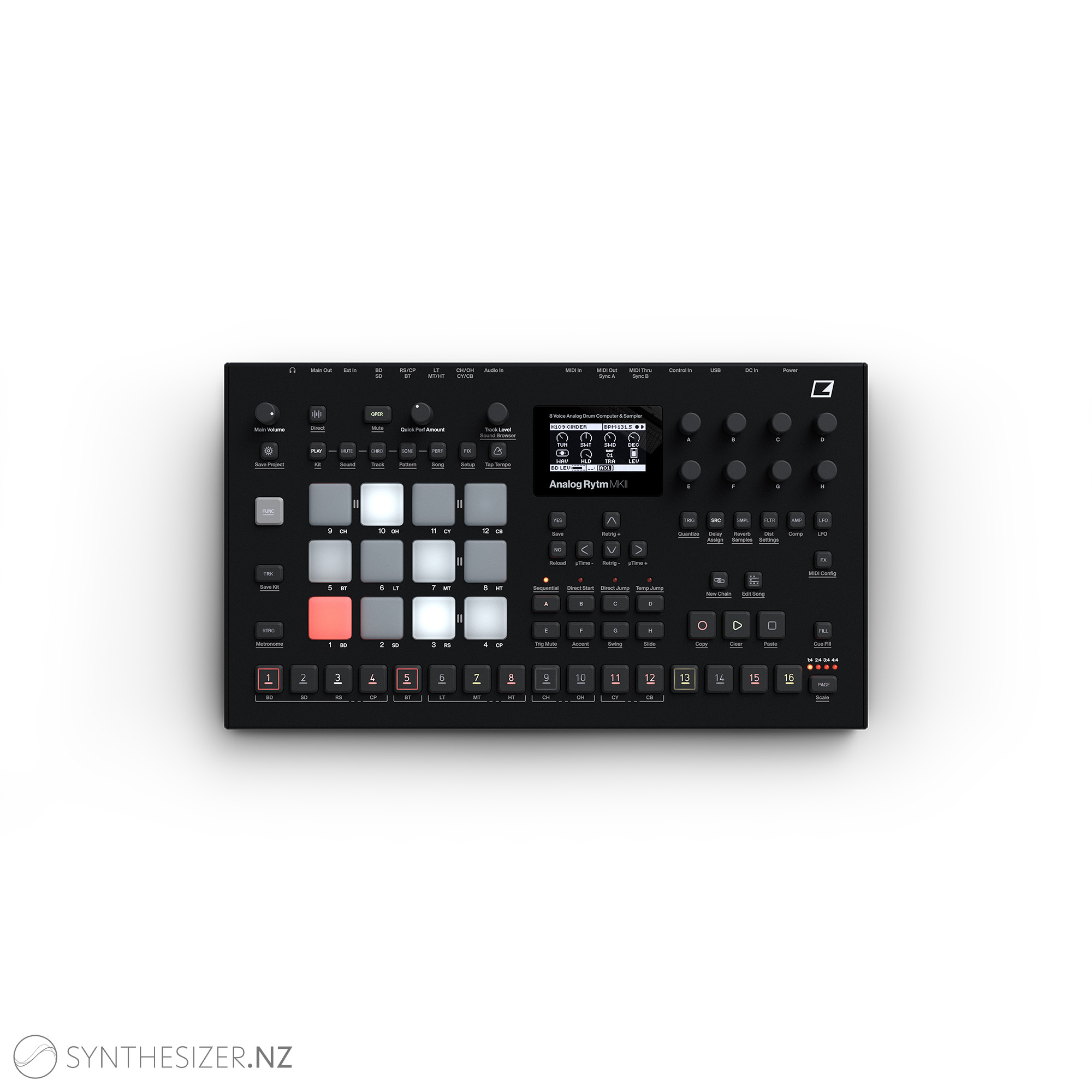 Elektron Analog Rytm MKII Eight voice analog drum computer